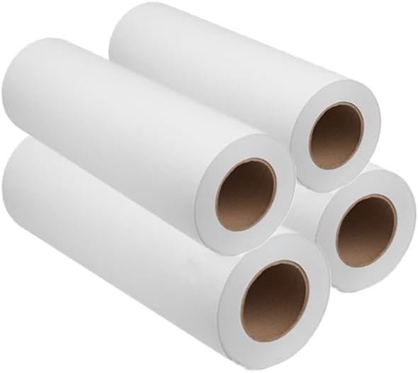 24'' x 150' Engineering/Wide Format/Plotter Paper - 20# Uncoated 96 Bright White (2’’ Core) CAD Paper Rolls For Architects, Blue Prints Engineers, Architects etc - Pack of 4 Rolls