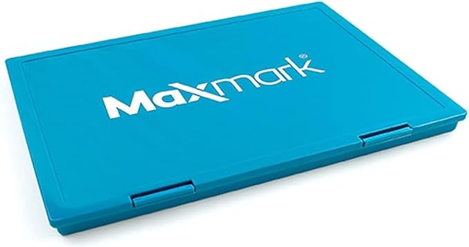 MaxMark Extra Large Dark Yellow Ink Stamp Pad - 8.25" x 11.5" - Industrial Felt Pad - Dark Yellow Color