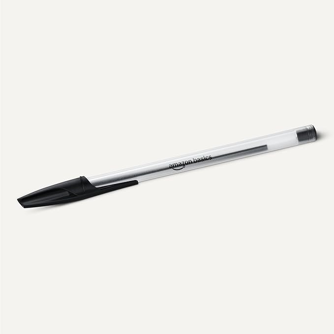 Amazon Basics Ballpoint Pens, 1.0mm, Black, 36 Pack