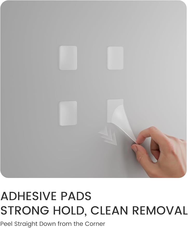 Fluxynara Felt Bulletin Board Tiles Large 36" x 24" Cork Board Alternative-6 Pack with 40 Adhesive Tabs, Thick Slat Wall Panels for Office Decor, Push Pin Board Wall Organizer - Soft Periwinkle