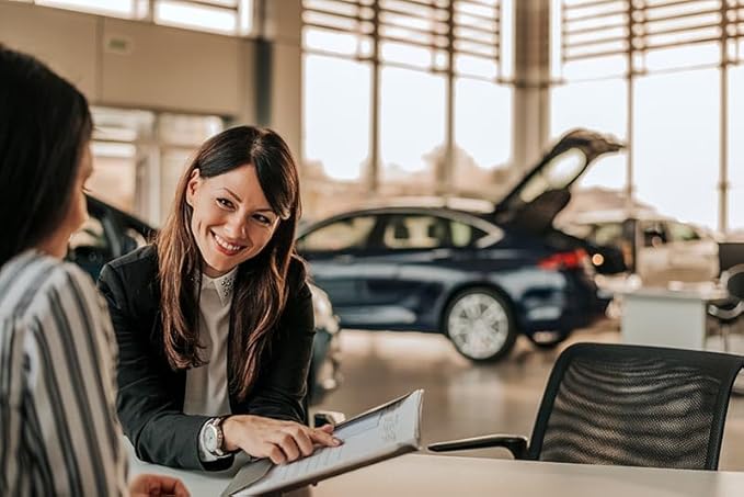 Vehicle Due Bill Form - 3-Part Carbonless Snap-Out 8.5 x 7.75 Car Dealership Service Agreement Forms, Auto Repair Vehicle Documentation Forms NCR - White, Canary, Pink - Pack of 300