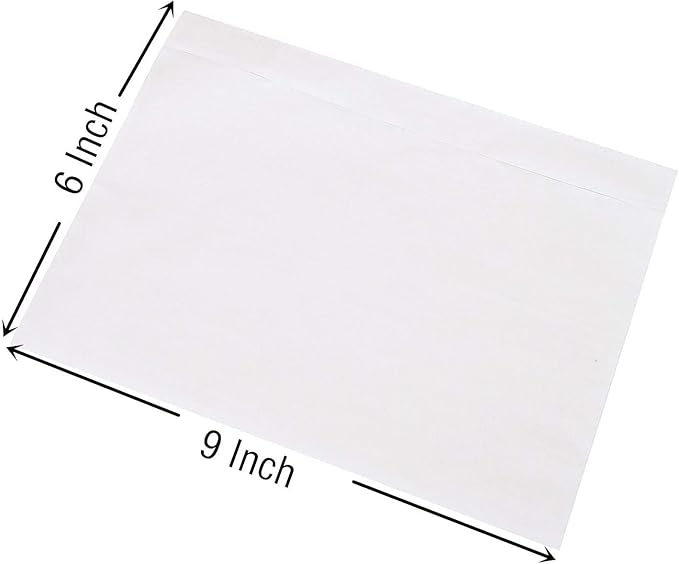 Packing List Envelopes, Clear 6” x 9” Self Adhesive Shipping Labels Envelope Pouches