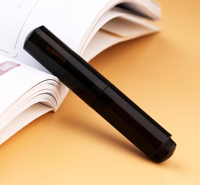 czxwyst Majohn Wancai 2.0 Mini Pocket-Size Eyedropper Fountain Pen (F Nib 0.5mm, Black)