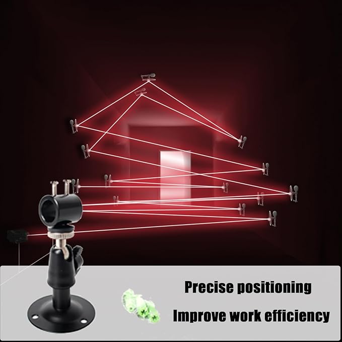 Laser Positioning Bracket Laser Module Fixing Bracket Laser Module Mount Bracket with Cooling Function 360-degree Adjustable Positioning Bracket 12mm (10pack)