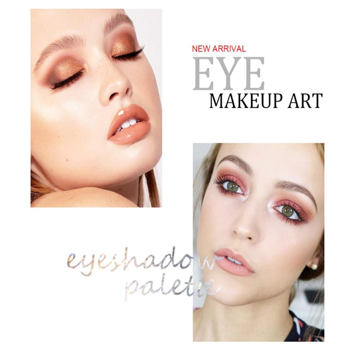 120 Color Eyeshadow Palette Kit with 10 Pcs Foundation Makeup Brush, Professional Daily Use Colorful with Velvety Texture Eyeshadow Palette, Highly Pigmented Waterproof Long Lasting Makeup