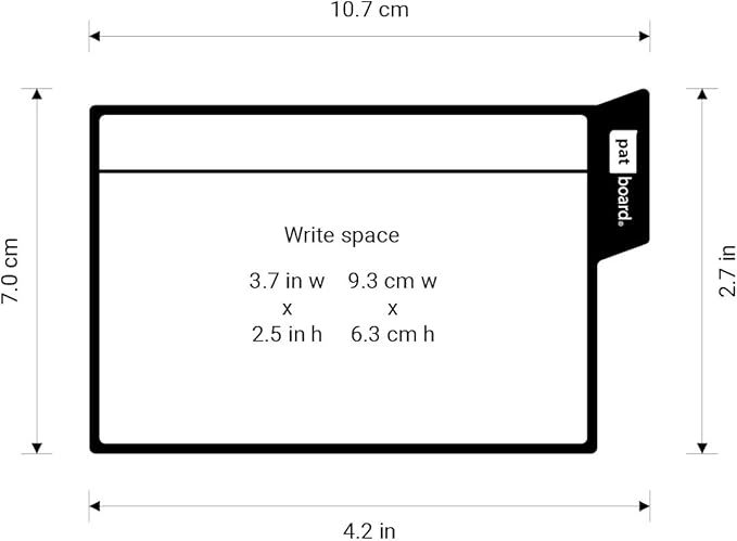 PATboard Scrum Board and Kanban Board - 16 Task Cards Medium - with nanocups® for Glass - Red