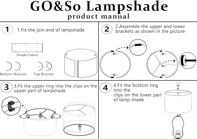 GO&SO Black Velvet Lamp Shades Set of 2 Large Drum Lampshades -16" Top x 16" Bottom x 12" High(Spider) Traditional Fabric Lamp Shade for Table Lamps - Replacement Lampshade - Assembly Required