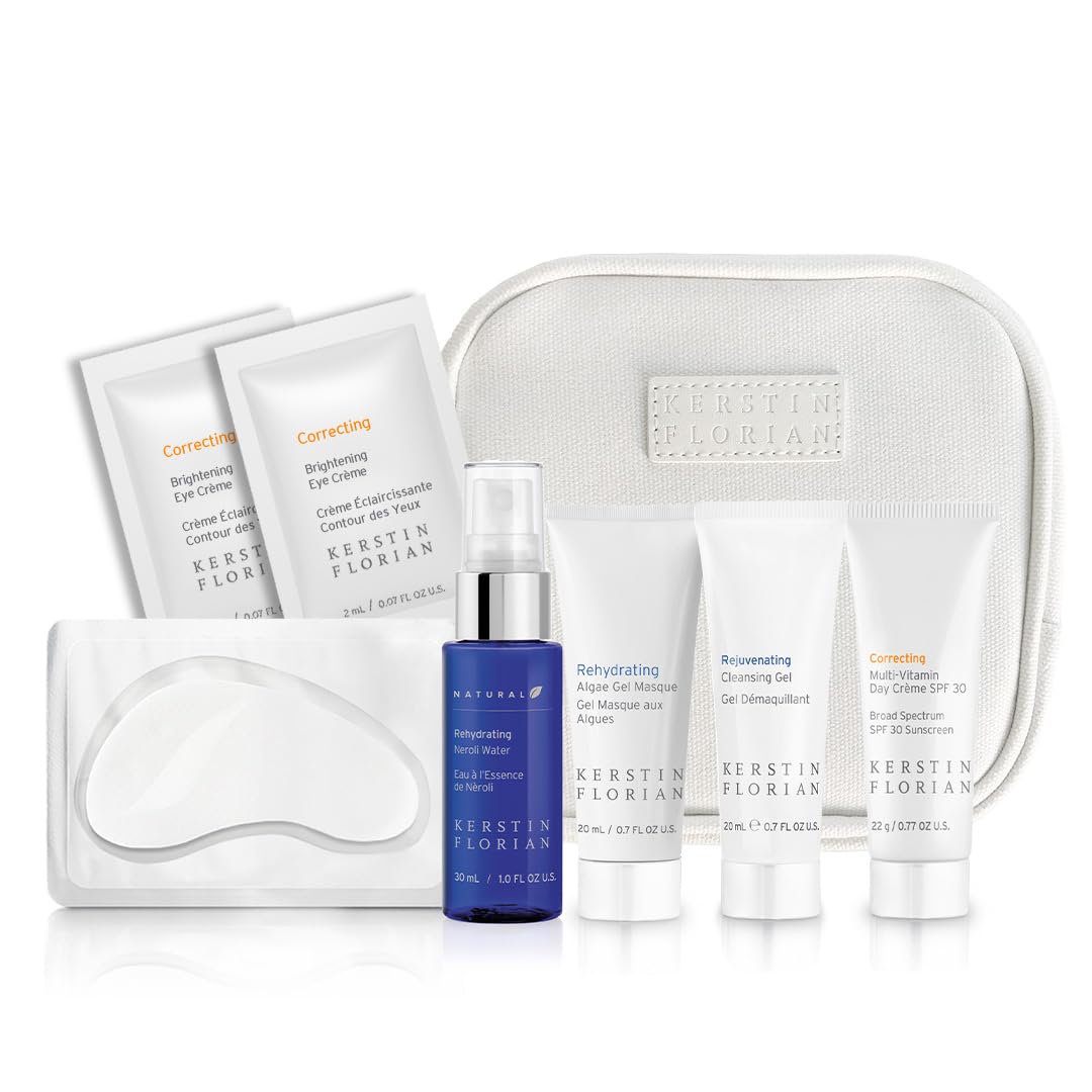 Kerstin Florian Skincare Starter Kit: A Deluxe Spa Set and Gift Basket for Complete Bath and Face Care - Unveil Radiant Beauty with Body Lotion, Face Skincare, and More in a Stylish Kit