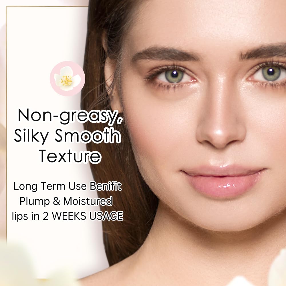 CATKIN Tinted Lip Balm Glitter Lip Stain Ultra Hydrating Lip Moistrurizer Shimmer Glow with Vitamin E Nourishing For Cracked & Dry Lips 0.12 oz C20