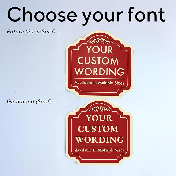 Custom Decorative Outdoor Metal Sign: Personalized Aluminum Design - Driveway Red Brick 8x8 In - Waterproof, Made In USA