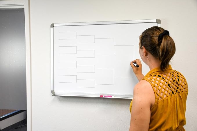 12 Team Bracket Whiteboard 60" x 40"