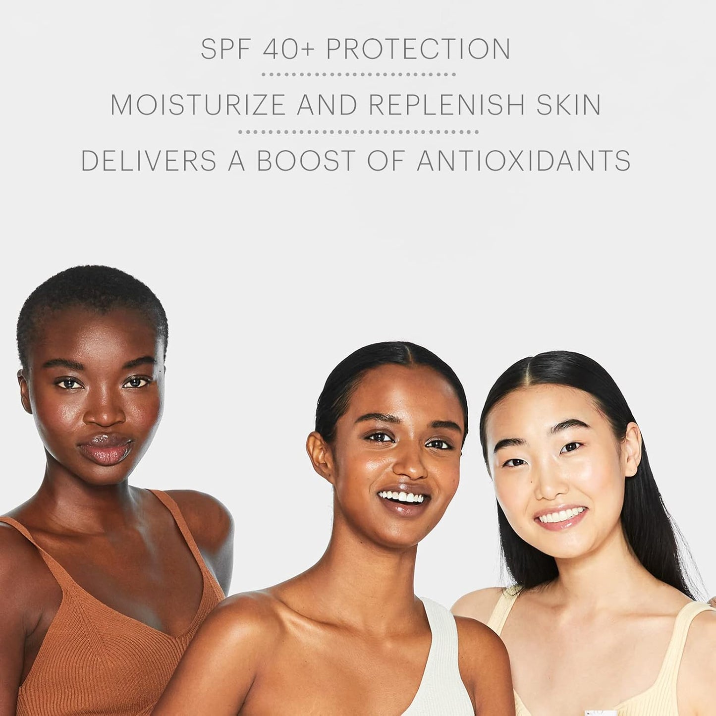 Glo Skin Beauty Oil Free SPF 40+ Hyaluronic Acid Infused All Mineral Sunscreen - Protect Against Sun Damage & Aging Environmental Skin Stressors - Weightless, Invisible Finish