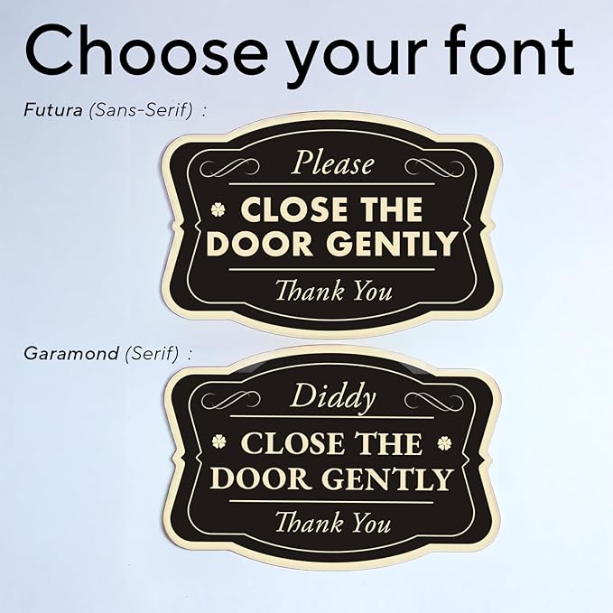 Custom Decorative Outdoor Aluminum Signs, Personalized Driveway Sign, Waterproof, Made In USA - Design 3 Black Charcoal 42x28 In