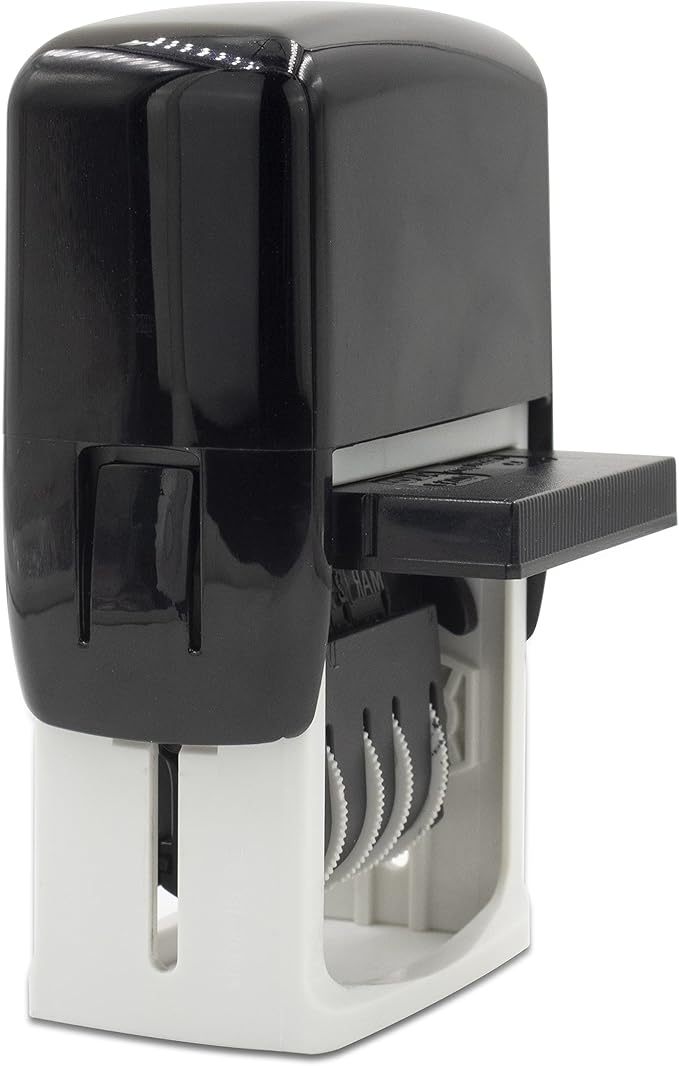MaxMark Dater 4000 Self Inking Date Stamp - Purple