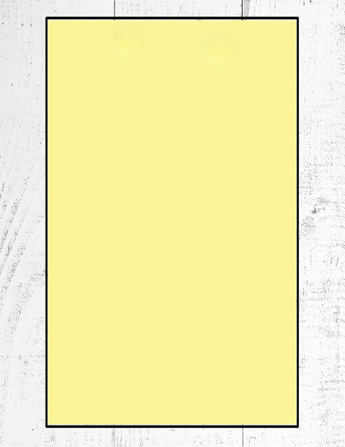 Limited Papers (TM) Colored Copy and Printing Paper, 8.5"x14" Legal Size, 24 Pound, 500 Sheets Per Ream. (2500, Canary)