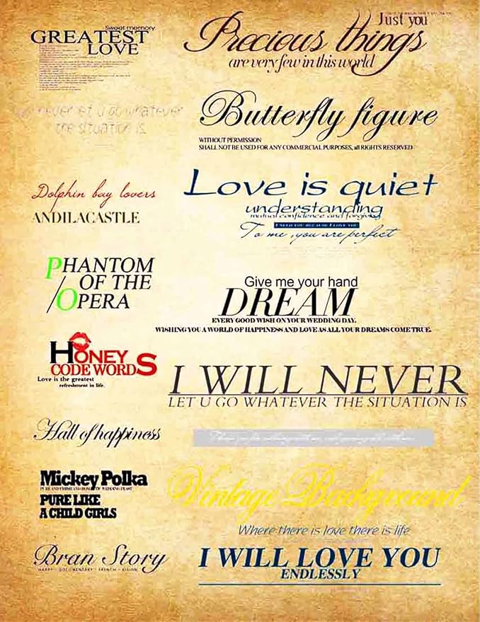 50 Stationery Vintage Antique Design Printing/Writing Papers 8.5 x 11 in, Letter Writting Paper, Decorative Printer Paper for Invitation, Letter, Resume, Award, Diploma, Art, Craft, Certificate(A)