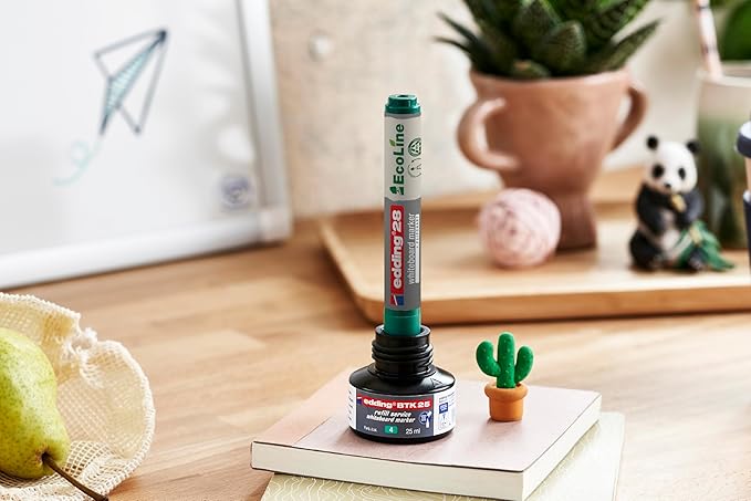 edding 29 Ecoline whiteboardmarker - groen - 10 whiteboardstiften - beitelpunt 1 - 5 mm - boardmarker uitwisbaar - voor whiteboard, flipchart, magneetbord, prikbord, memobord - sketchnotes - navulbaar