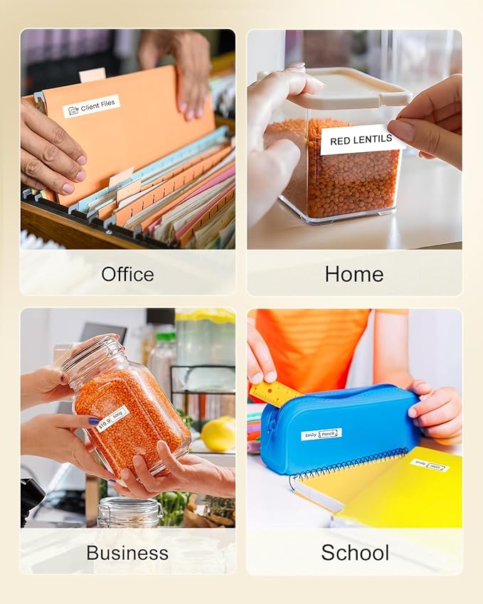 Colorty Replace for Brother Tape Cassette P Touch Label Tape 12 mm 0.47 Laminated White Tz TZe-231 Label Maker Ptouch Refills for PT-D400 D410 H100 1090 1290 1880 1750 2040 12mm x 8m, 8-Pack
