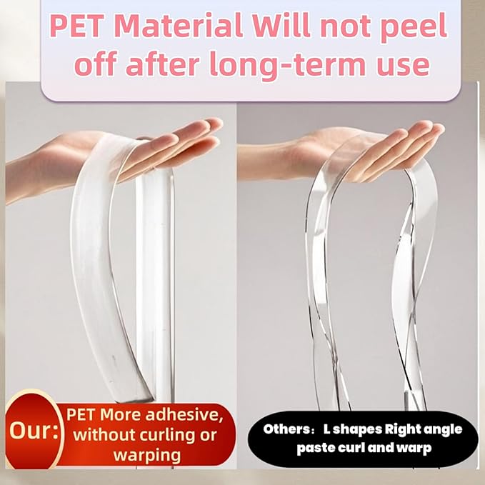 AYHOUKG Clear Edge Protector 1.18in widthx6.5ft Length(3cmx2m) Self-Adhesive Furniture Edge and Corner Protectors for Furniture