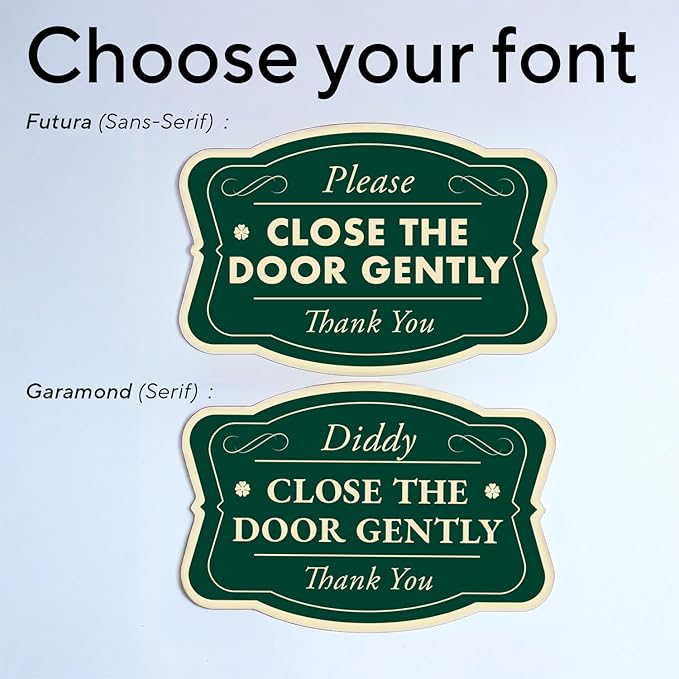 Custom Decorative Outdoor Metal Sign - Personalized Aluminum Driveway Sign, Waterproof, Made in USA - Design 3 Forest Green 24x18 In