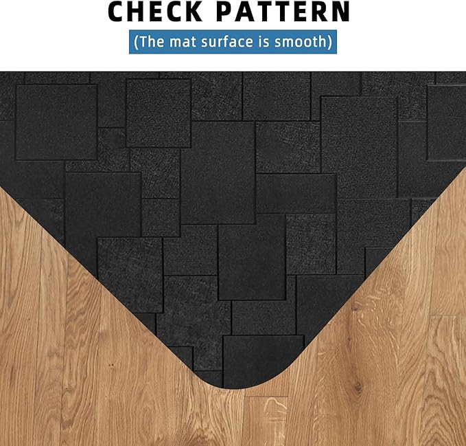 Office Chair Mat for Hard Floor, 63x51 inches Large Computer Chair Mat, Multi-Purpose Desk Floor Protector for Work, Home, Gaming