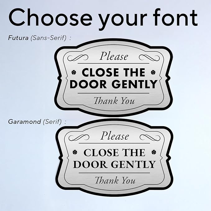 Custom Decorative Outdoor Metal Sign, Personalized Aluminum Driveway Sign, Waterproof, Made In USA, Design 3 Metallic Silver 30x24 In