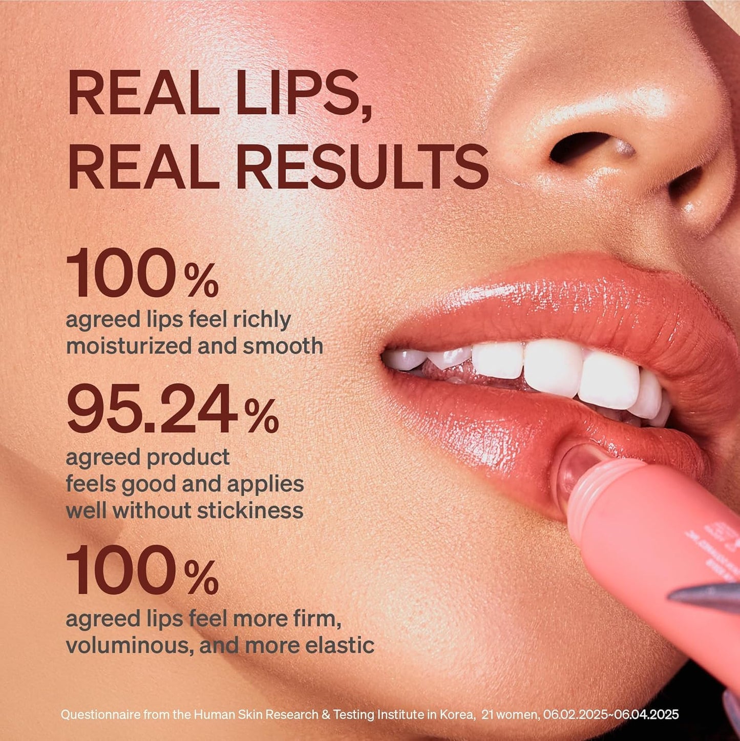 LipLock Jelly Serum for Dry Lips, Long-Lasting, Hydrating, Plumping, Glossy Mask with Rose PDRN, Carrot Collagen, Pillow Peptide, Moisturizing Tinted Lip Balm. (Peach Muse)