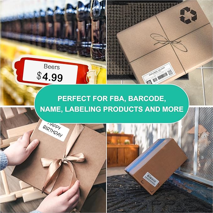 L LIKED Printable Address Labels, 1" x 2-5/8", 3,000 Stickers, 30 per Sheet, Mailing Labels for Envelopes (100 Sheets)