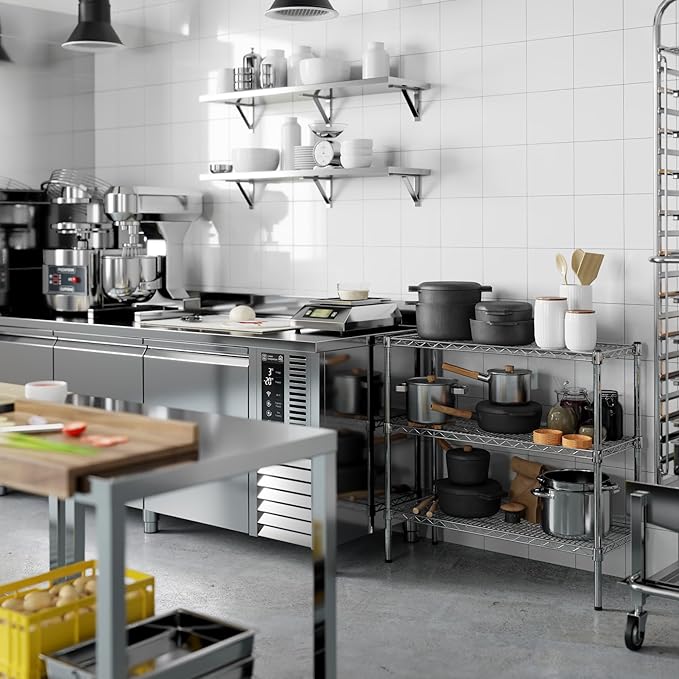 Regal Altair 14" Deep x 36" Wide x 34" Height Wire Shelving Kit | 3-Tier | NSF Commercial Storage Rack Unit