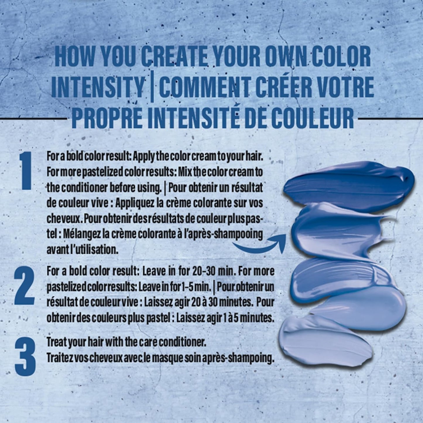 Got2b Color Remix, Customizable Semi-Permanent Hair Color, 095 Blue Euphoria