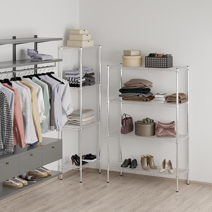 Regal Altair 21" Deep x 42" Wide x 64" Height Wire Shelving Kit | 4-Tier | NSF Commercial Storage Rack Unit