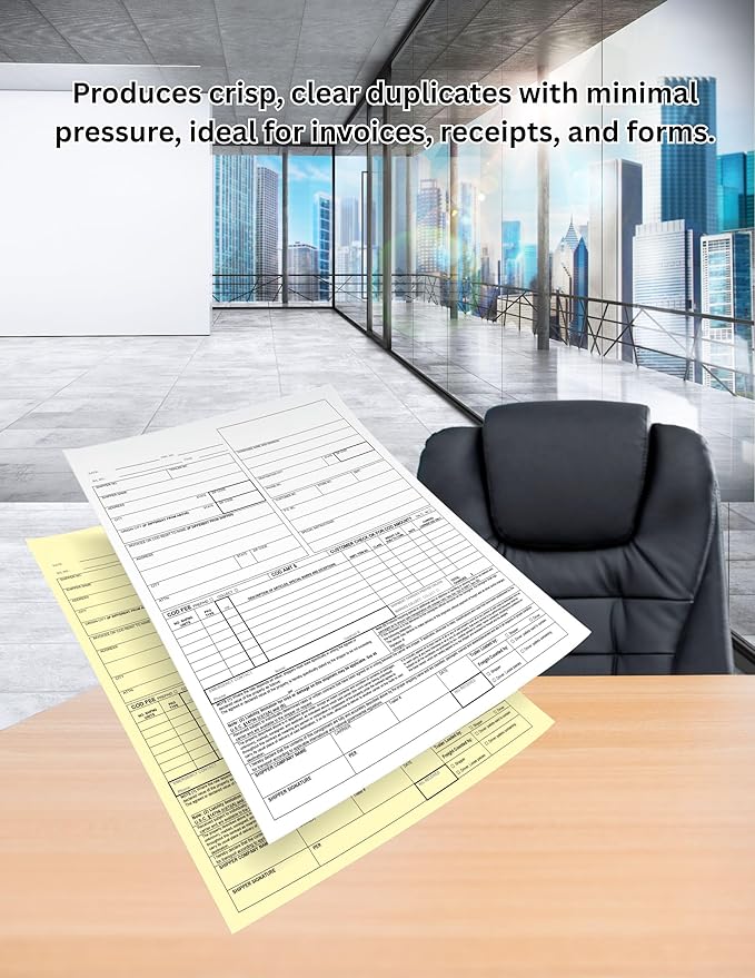 Limited Papers (TM), Carbonless Sheets, Superior, Pre Collated, Multi part, Bond Finish. (2 Part Reverse, 8.5 x 14 Inch, Legal Size, Canary/White (5889), 5 Reams)