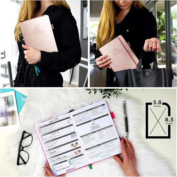 Clever Fox Planner – Undated Weekly & Monthly Planner for Productivity, Time Management & Goals – Organizer Journal – A5 (Turquoise)
