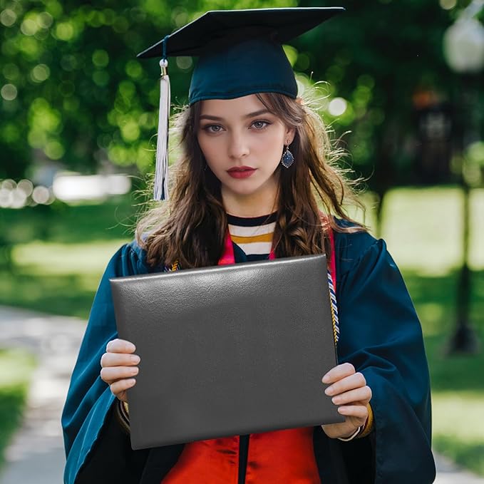 Diploma Cover 8.5” x11” Diploma Holder of Graduation Leatherette Padded Certificate(Tent Style),5-Pack