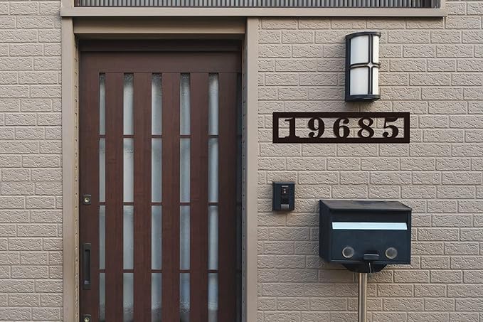 Personalized Horizontal House Numbers for Outside, house numbers for outside modern ,Personalized Address Numbers, Custom House Numbers, Personalized Outdoor Metal Address Sign