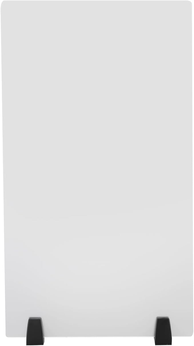 2 Packs Dual Frosted Plexiglass Desk Privacy Panels, 30 x 18 Inch Acrylic Cubicle Desk Dividers, Acrylic Frosted Partition Board, Desk Divider for Classrooms, Offices
