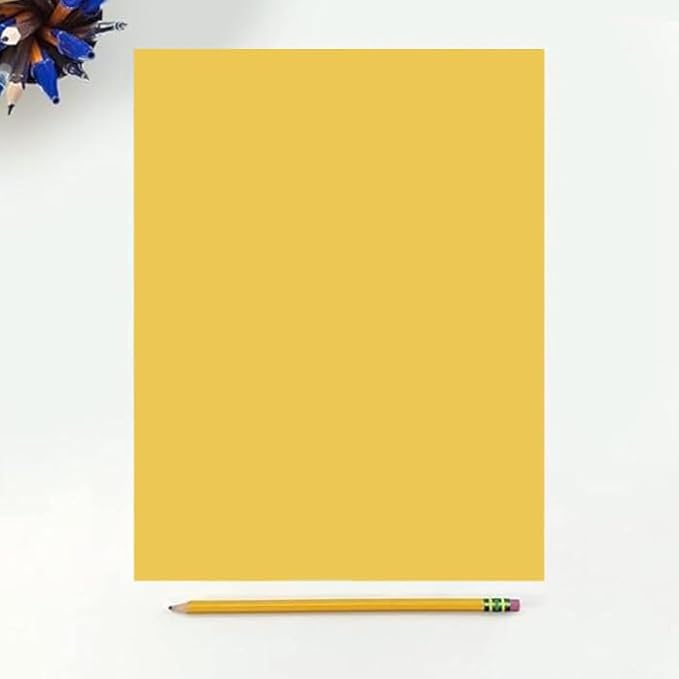 Colored Copy Paper, 20 LB (75 GSM) 8.5 X 11, 500 Sheets (Gold)