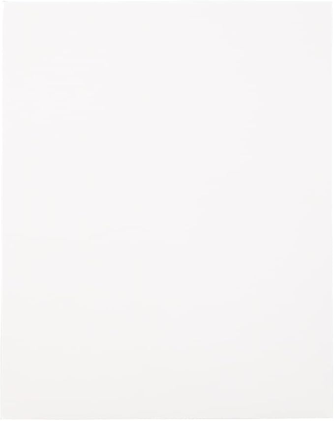 JAM PAPER Laminated Two Pocket Glossy School Folders - Letter Size - High Gloss White - Bulk 100/Box