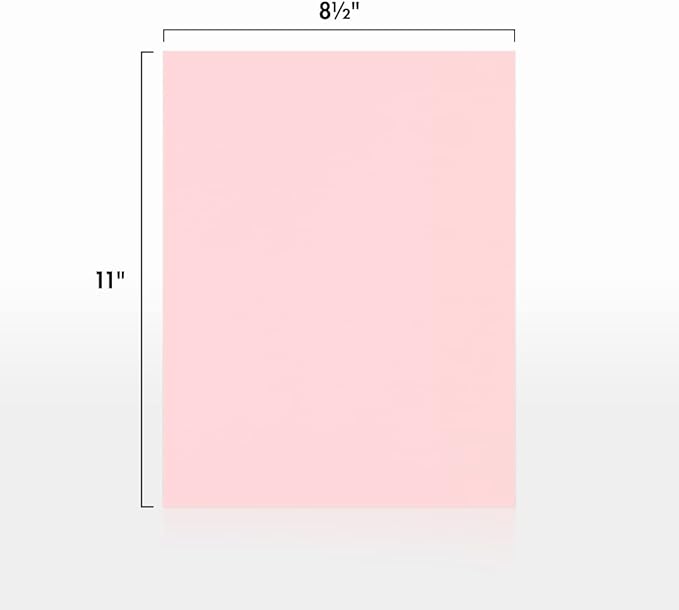 LUXPaper 8.5" x 11" Paper | Letter Size | Candy Pink | 80lb. Text | 500 Qty