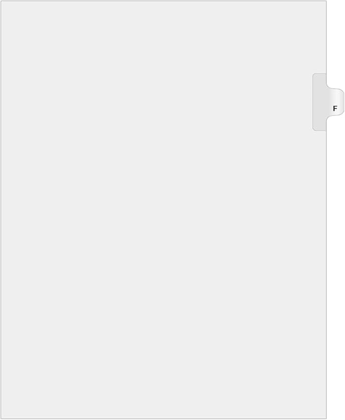 Exhibitindexes® Side Letter Tabs - AVE Style Bold Font - Pack of 25