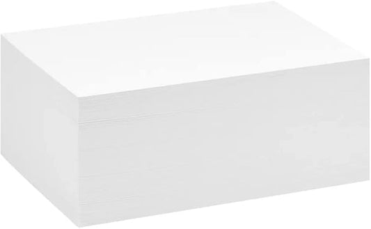 Reskid White Cardstock Thick Paper - Blank Heavy Weight 110 lb Cover Card Stock - 100 Pack (8.5x11, Inches)