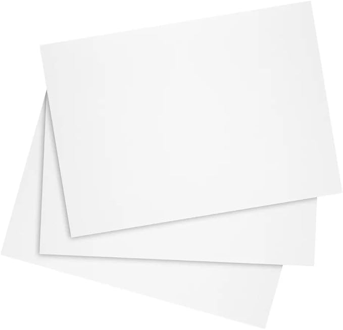 Reskid 100 Pack of Thick Heavyweight Index Cards on 80lb Card Stock - Perfect for Note-Taking, Studying, and Organization - Ideal for Classrooms, Office, and Home Use (12x18, 100, Count)