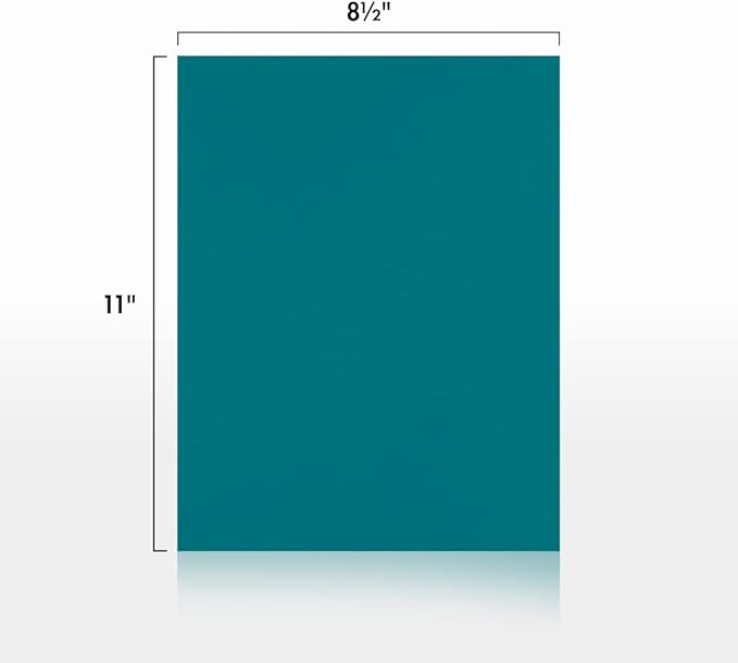 LUXPaper 8.5" x 11" Paper | Letter Size | Teal | 80lb. Text | 50 Qty