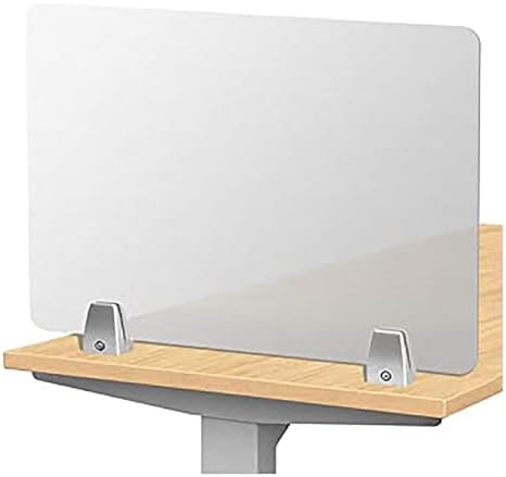 Frosted Acrylic Privacy Panel for Free Standing Desk - Portable Divider for Office & Home - Student Test Shield - Enhances Focus & Reduces Distractions