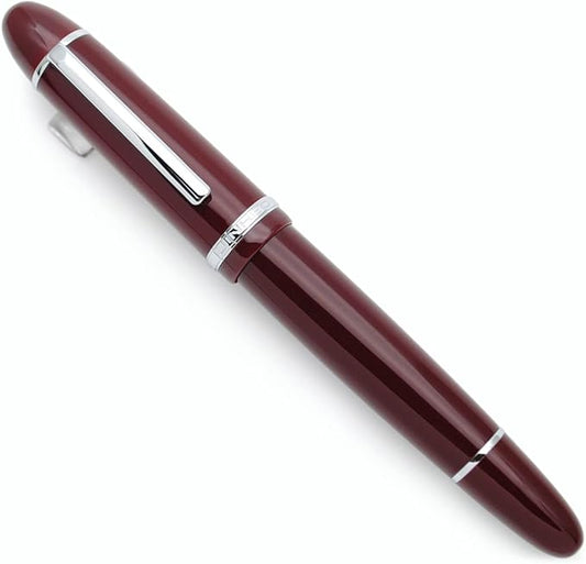 JINHAO X159 Fountain Pen (EF Nib 0.38mm, Wine Red with Silvery Clip)