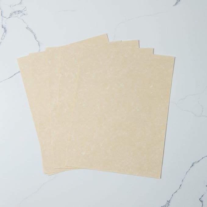 LUXPaper 8.5" x 11" Paper | Letter Size | Cream Parchment | 60lb. Text | 500 Qty