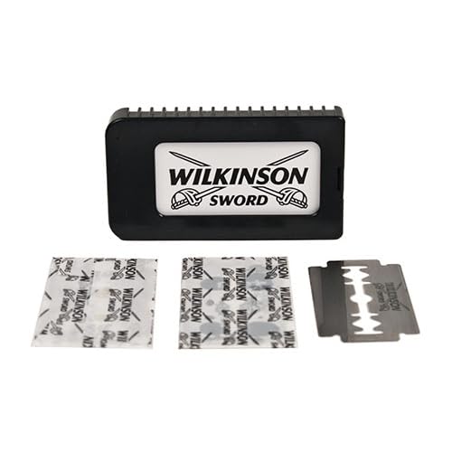 100 Wilkinson Sword Classic Double Edge Safety Razor Blades | German Made Stainless Steel Blades for Smooth, Close Shave | Fits All Double Edge Razors | 20 X 5