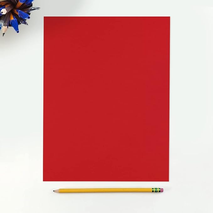 LUXPaper 8.5" x 11" Paper | Letter Size | Ruby Red | 80lb. Text | 1,000 Qty