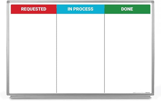 Kanban Whiteboard 48" x 36"