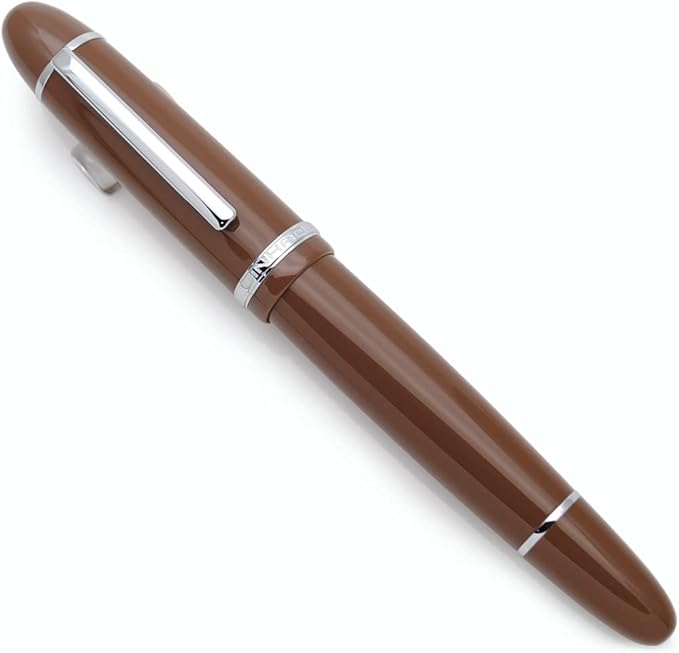 JINHAO X159 Fountain Pen (EF Nib 0.38mm, Coffee with Silvery Clip)